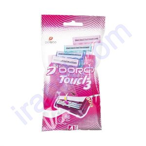 خودتراش زنانه 3 لبه Touch 3 دورکو بسته 4 عددی