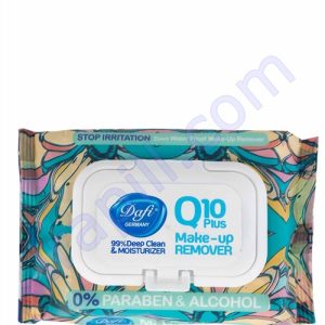 دستمال مرطوب پاک کننده آرایش دافی مدل Q10 Stop Irritation بسته 27 عددی