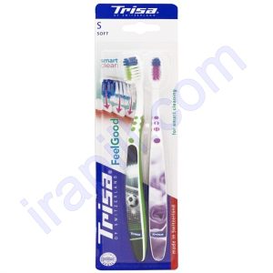 مسواک فیل گود اسمارت کلین متوسط 2 عددی تریزا رنگ سرخابی - سیاه