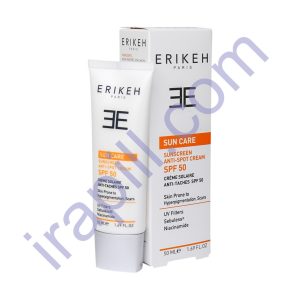 کرم ضدآفتاب و ضدلک بژ طبیعی SPF50 اریکه 50 میلی لیتر