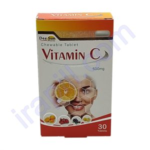 قرص جویدنی ویتامین C 500 دی سان فارما 30 عدد
