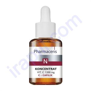 سرم تقویت کننده و تسکین دهنده ویتامین C فارماسریز (VitC 1200mg) مدل C-Capilix حجم 30 میلی لیتر
