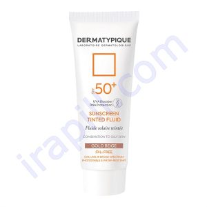 ضد آفتاب رنگی بژطلایی پوست مختلط و چرب +SPF50 درماتیپیک 50 میلی لیتر