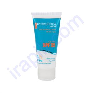 کرم ضد آفتاب فاقد چربی مخصوص آقایان  SPF35 هیدرودرم 50 میلی لیتر