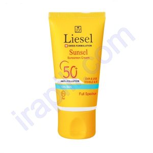 کرم ضد آفتاب رنگی سانسل لایسل  SPF50 مناسب پوست چرب 40 میلی لیتر- T2