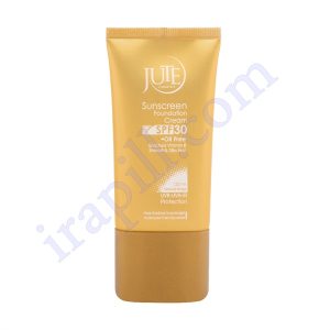 کرم پودر ژوت حاوی ضدآفتاب SPF30 مناسب پوست چرب (بژ طبیعی) 40 میلی لیتر