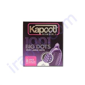 کاندوم  1001 خاردار درشت مدل Big Dot کاپوت بسته 3 عددی