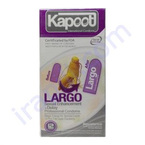 کاندوم بزرگ کننده مدل Largo کاپوت بسته 12 عددی