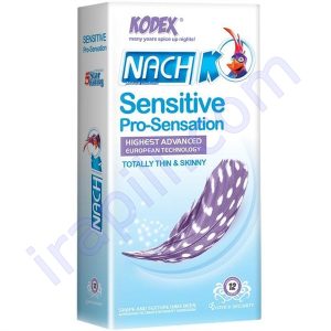 کاندوم فوق العاده نازک و حساس ناچ کدکس مدل Sensitive Pro-Sensation بسته 12عددی