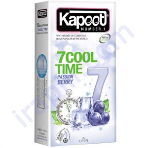 کاندوم مدل 7Cool Time کاپوت بسته 12 عددی