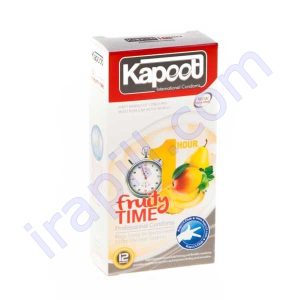 کاندوم میوه ای و تاخیری کاپوت مدل Fruity Time بسته 12 عددی