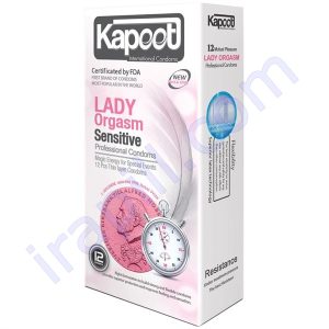 کاندوم تاخیری کاپوت مدل Lady Orgasm بسته 12 عددی