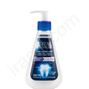 خمیر دندان پمپی میسویک مدل Total Advanced حجم 260 میلی لیتر