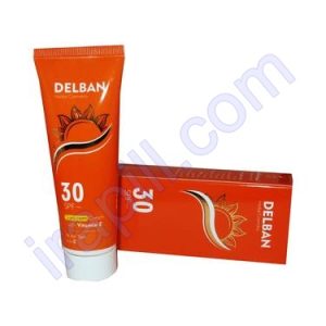 کرم ضد آفتاب SPF30  دلبان حجم 50 میلی لیتر