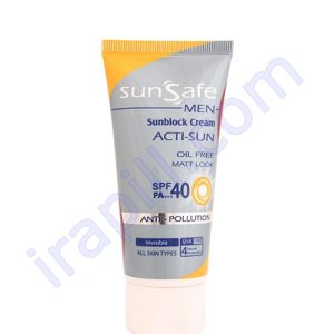 کرم ضد آفتاب آقایان سان سیف SPF40 حجم 50 میلی لیتر