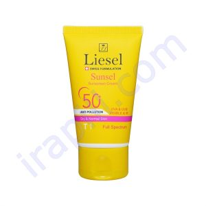 کرم ضد آفتاب رنگی سانسل لایسل SPF50 مناسب پوست خشک و نرمال 40 میلی لیتر- T1