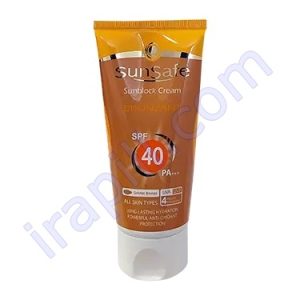 کرم ضد آفتاب برنزه کننده SPF40 سان سیف حجم 50 میلی لیتر