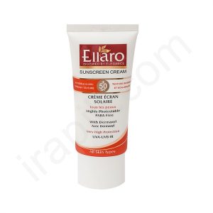 کرم ضد آفتاب بی رنگ الارو SPF50  مناسب انواع پوست 50 میلی‎ لیتر