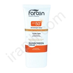 کرم ضد آفتاب ضد چروک فاربن SPF50 حجم 50 میلی لیتر