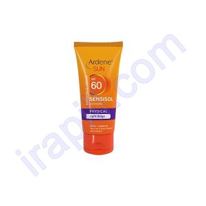 کرم ضد آفتاب سنسی سول SPF60 فیزیکال بژ روشن آردن سان 50 گرم