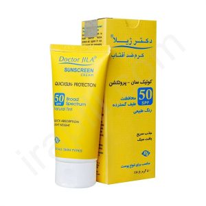 کرم ضد آفتاب کوئیک سان پروتکشن SPF50 دکتر ژیلا وزن 50 گرم