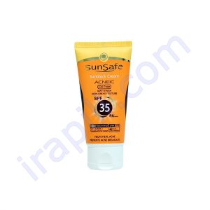 کرم ضد آفتاب رنگی ( بژ طبیعی) فاقد چربی سان سیف SPF35 حجم 50 میلی لیتر