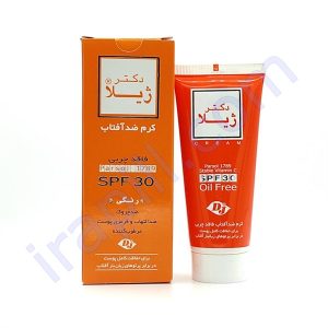 کرم ضد آفتاب رنگی فاقد چربی SPF30 دکتر ژیلا 30 گرم