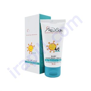 کرم ضد آفتاب SPF40 کودکان مدیسان 50 میلی لیتر