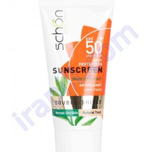 کرم ضد آفتاب بی رنگ دابل شیلد SPF50 شون 50 میلی لیتر