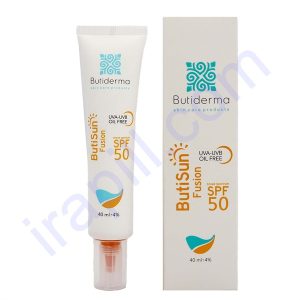 کرم ضدآفتاب پوست چرب بر پایه آب بیوتی درما SPF 50 حجم 40 میلی لیتر