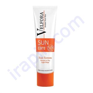 کرم ضدآفتاب پوست خشک و نرمال بژ روشن SPF50 ولفرا 40 میلی لیتر