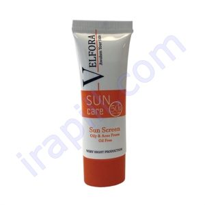 کرم ضدآفتاب بی رنگ فاقد چربی SPF50 ولفرا 40 میلی لیتر