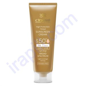 کرم ضد آفتاب بژ روشن SPF50 سینره حجم 50 میلی لیتر
