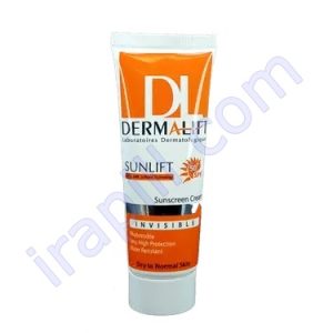 کرم ضدافتاب غیررنگی SPF50 مناسب پوست خشک درمالیفت 50 میلی لیتر