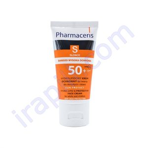 کرم صورت هیدرولیپید و محافظ ضد آفتاب SPF50 فارماسریز S حجم 50 میلی لیتر