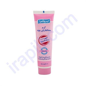 کرم محافظ پای بچه حاوی 10% زینک اکساید ایروکس 100 گرم