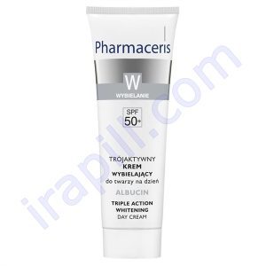 کرم روشن کننده و ضد لک با SPF50 آلبوسین فارماسریز 30 میلی لیتر
