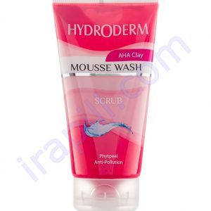 کرم ژل شستشوی خاک رس اسکراب و ساینده پوست صورت حاوی phytpeel (موس واش رسی) هیدرودرم 150 میلی لیتر