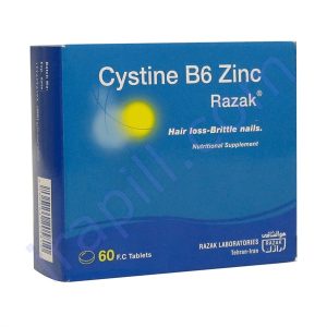 قرص سیستین B6 زینک رازک ۶۰ عدد