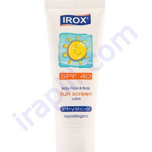 لوسیون ضد آفتاب صورت و بدن اطفال SPF 40 ایروکس حجم 60 میلی لیتر