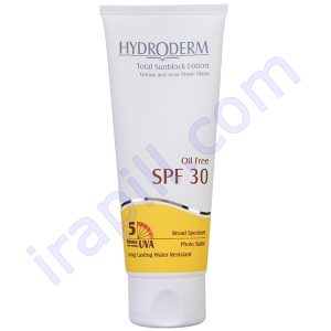 لوسيون ضد آفتاب SPF30 فاقد چربی هیدرودرم 75 میلی لیتر