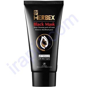 ماسک صورت تیوپی هربکس مدل Black حجم 75 میلی لیتر