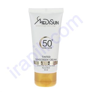 کرم ضد آفتاب رنگی مدیسان SPF 50 حجم 50 میلی لیتر