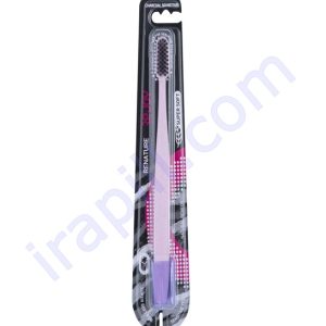 مسواک Pink مدل Renature حاوی ذغال فعال با برس خیلی نرم ریجوی