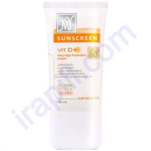 کرم ضد آفتاب بدون رنگ SPF50 مای فارما 40 میلی لیتر