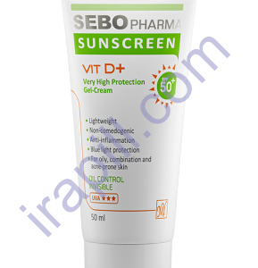 کرم ضد آفتاب فاقد چربی بی رنگ سبوفارما SPF50 ۵۰ میلی لیتر