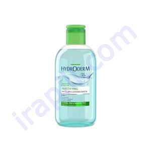 میسلار واتر 3 در 1 چشم و لب و صورت Mattifying - پوست چرب و جوشدار هیدرودرم 250 میلی لیتر