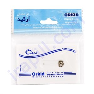 نخ دندان معمولی کارتی ارکید کد D04 طول 50 متر