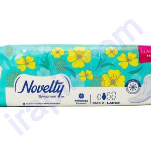 نوار بهداشتی مشبک بسیار ضخیم با عصاره بنفشه مغربی ویژه روز 10 عددی ناولتی
