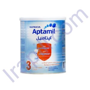 شیر خشک آپتامیل 3 نوتریشیا مناسب 12 ماهگی به بعد 400 گرم